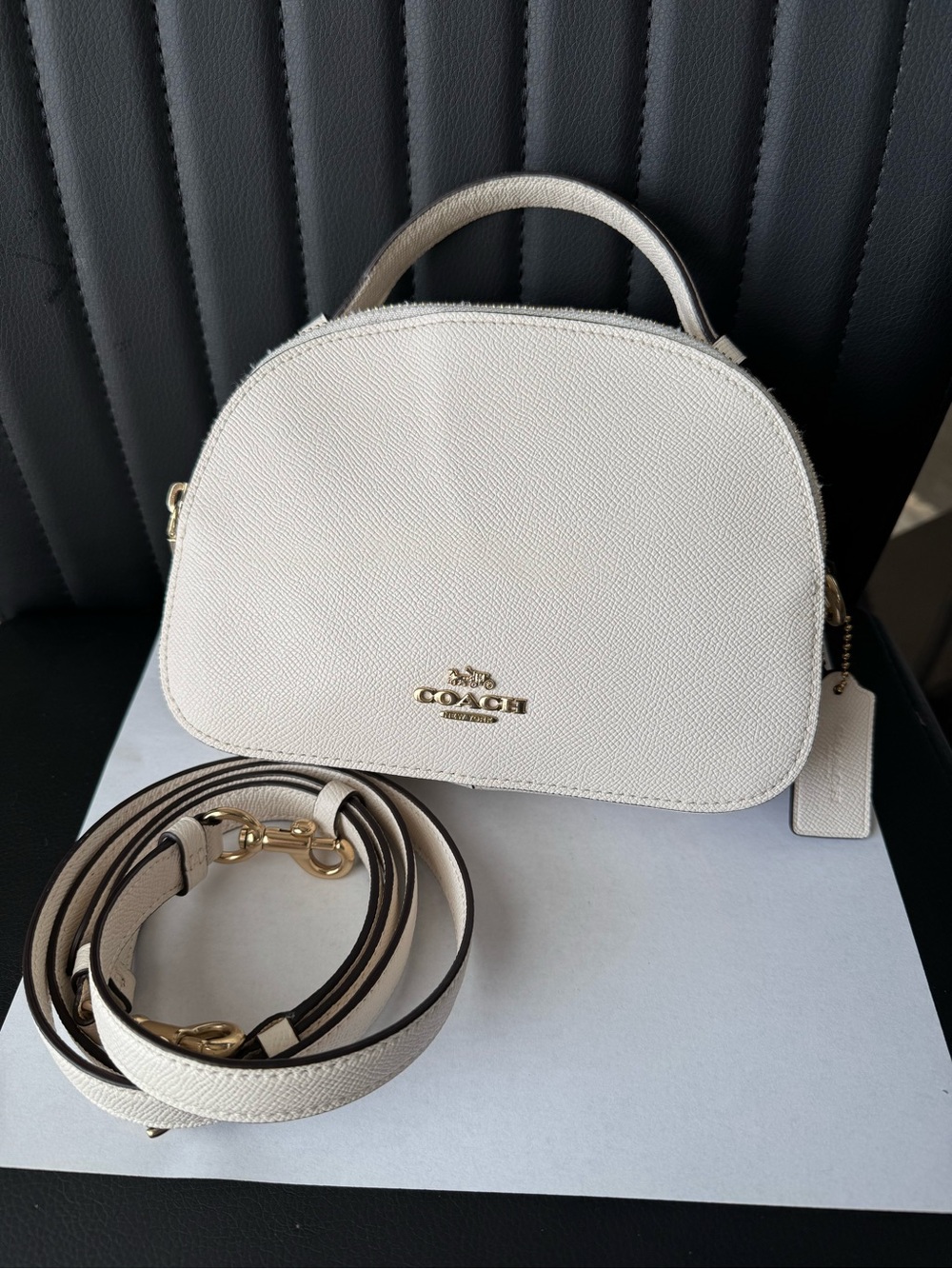 Coach Serena Satchel Pebble Leather Dome Crossbody Bag